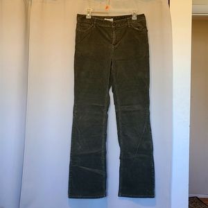 Olive green corduroy pants
